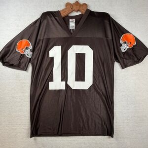 NFL Players Cleveland Browns Brady Quinn 10 Jersey Brown Mens Medium 7042A 08